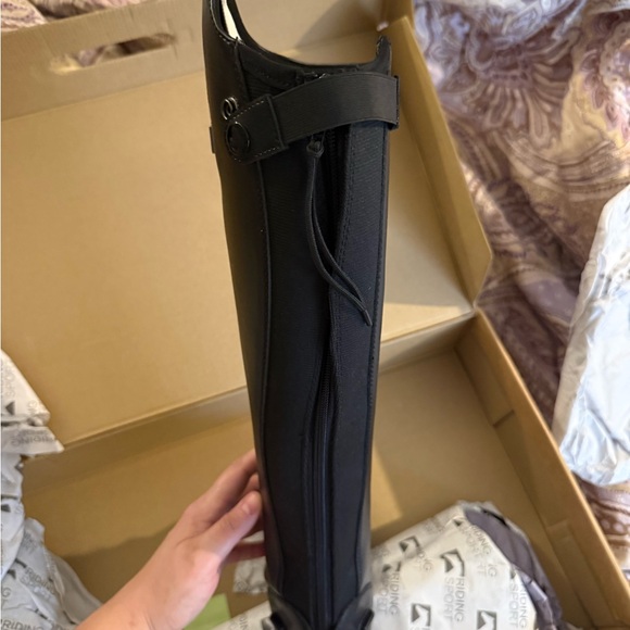 Men's Black Tall Riding Boots - Classic Equestrian Style - Picture 2 of 8